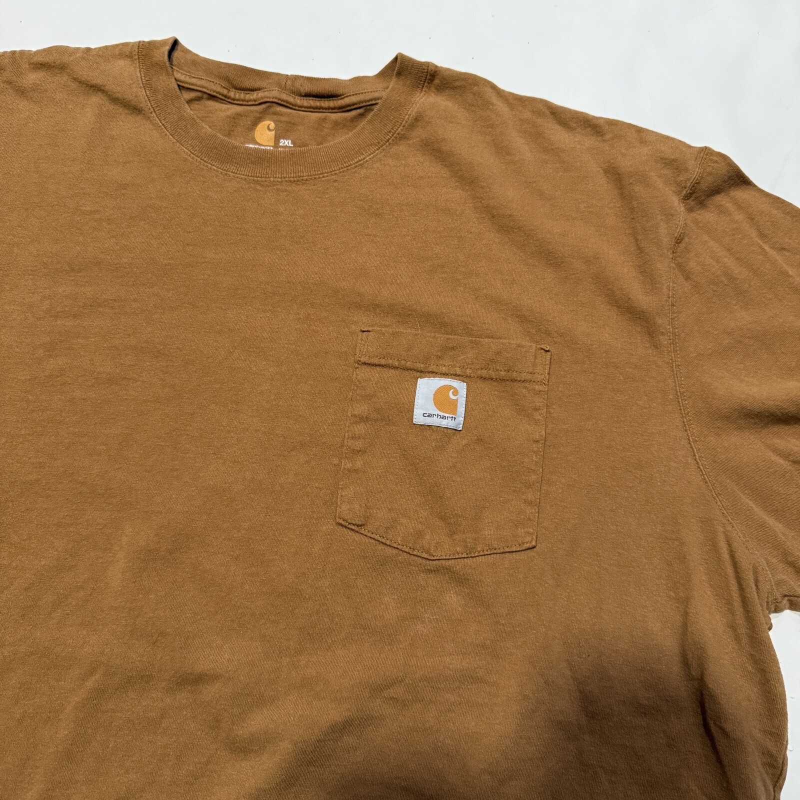 Carhartt Rust Brown 2XL Loose Fit Pocket Tee XXL Tag