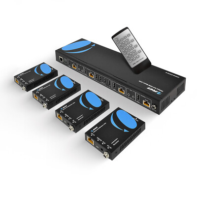 OREI 4K 4x4 HDMI Extender Matrix - 4K@60Hz Over CAT6/7 - 230 Ft(UHD48-EX230-K)
