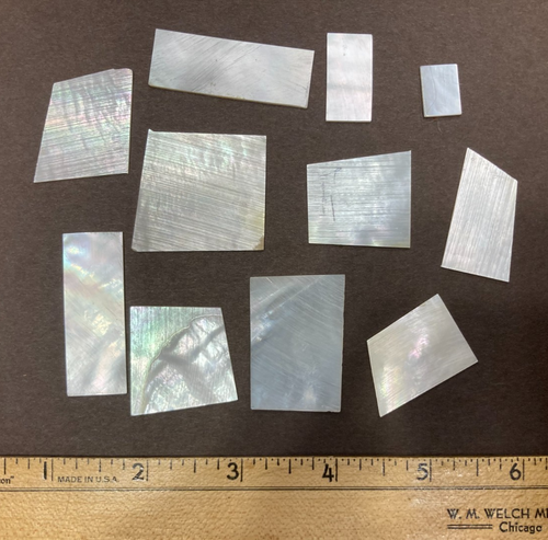 Lot: Mother of Pearl MOP Shell Inlay Blanks jeweler rosette craft ...