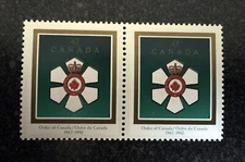 CANADA1992 #1447i 42c Order of Canada  (Pair of 1446)  Mint NH