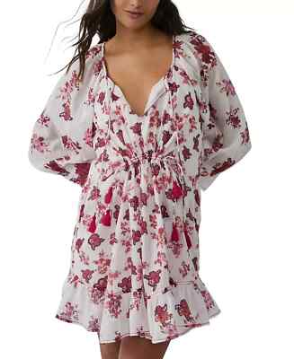 Free People Camella Mini Dress in Ivory Combo - XS