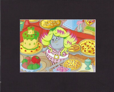 8X10'' Matted Print Art Picture Cartoon DreamWorks Trolls: Lots of Food & Snacks