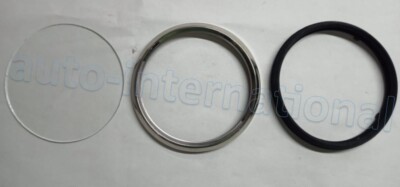 Passend Für Royal Enfield Tacho-Linsen Set Edelstahl 85MM Ring Mit Glas-Linse