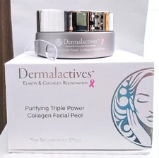Dermalactives Purifying Triple Power Collagen Facial Peel 1.7 oz / New In Box