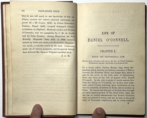 1888 LIFE OF DANIEL O'CONNELL HAMILTON IRISH HISTORY BIOGRAPHY POLITICS 1ST RARE - Picture 8 of 15
