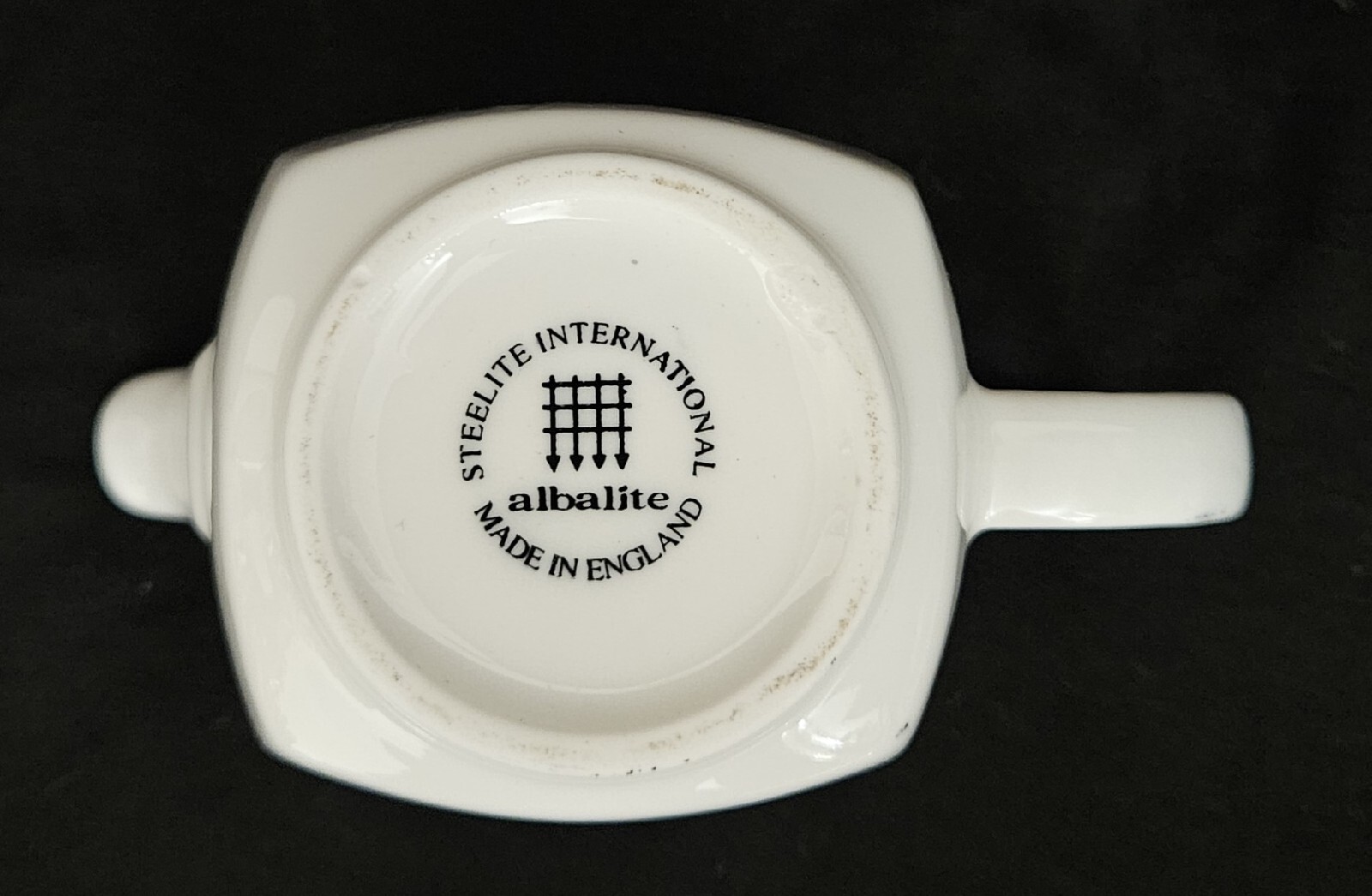 Art Deco Creamer Set of 2 Albalite Steelite International Made in England