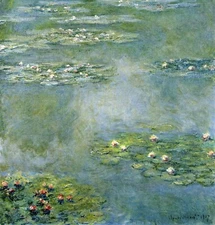 100% handmade Famous oil painting Claude Monet Reproduction,Water Lilies CM293