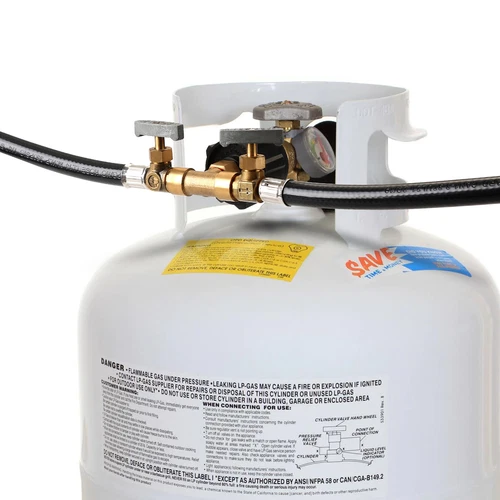 5FT Propane Splitter Hose, Propane Y Splitter 2 Way with Shut Off Valve For QCC1 - Picture 7 of 11