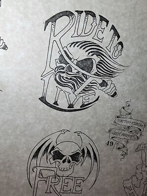 80s ビンテージ ハーレー tattoo フラッシュ
