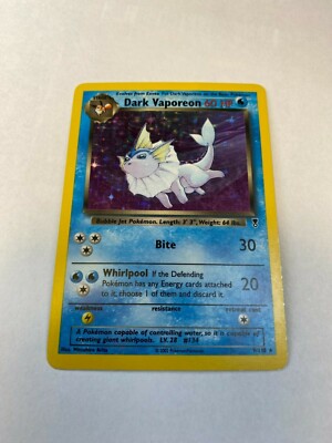 Dark Vaporeon 9/110 - Holo Legendary Collection Pokemon Card | eBay