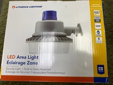 LITHONIA LIGHTING LED AREA LIGHT SECURITY 7900 LUMENS 4000K 56W IN BOX