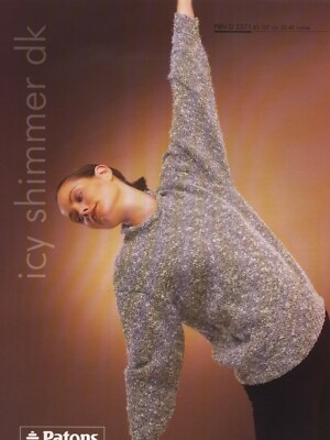 2371 Damen Pullover Strickmuster in DK - 32-42'' (81-107cm)