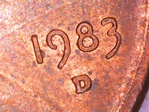 1983-D Lincoln 1c Memorial ~ BROADSTRUCK & Tilted Collar ERROR ~Possible DDO J57 - Picture 7 of 16
