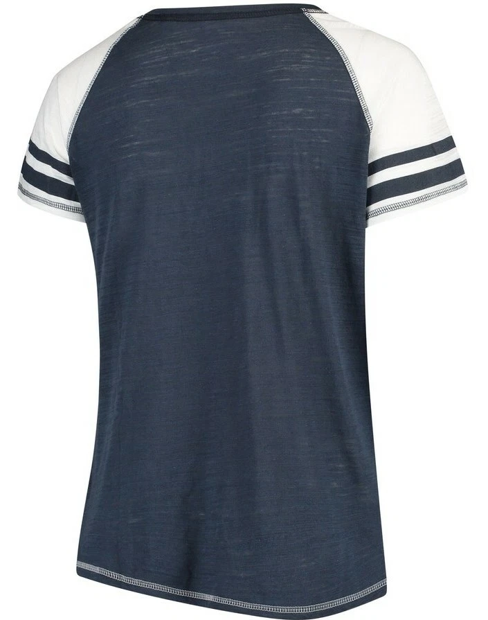 Футболка реглан Washington Wizards Soft As A Grape большого размера цветная блокированная - Изображение 3 из 4