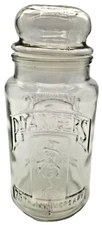 Vintage Planters Mr. Peanut Decantur, 1981, 75th Anniversary Canister w/Lid (F7)