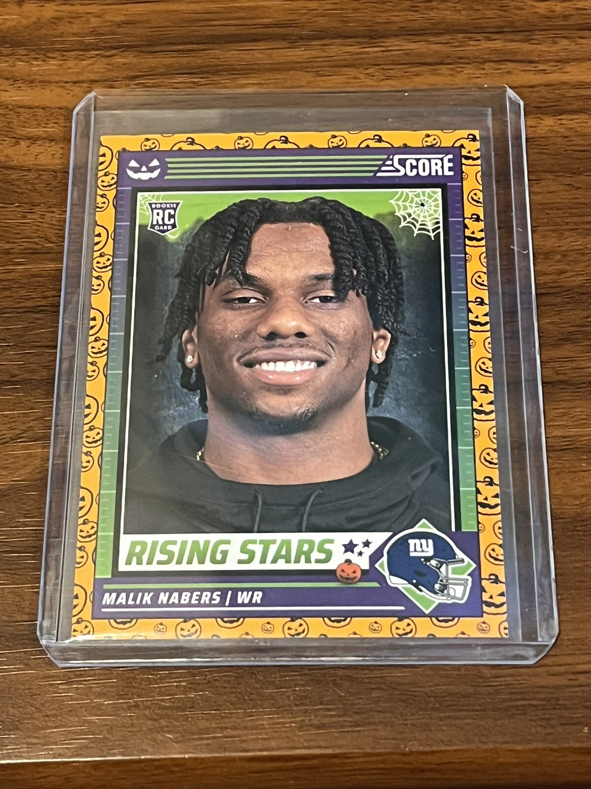 2024 Score A Treat Football Malik Nabers RC #37 Rising Stars Pumpkins NY Giants