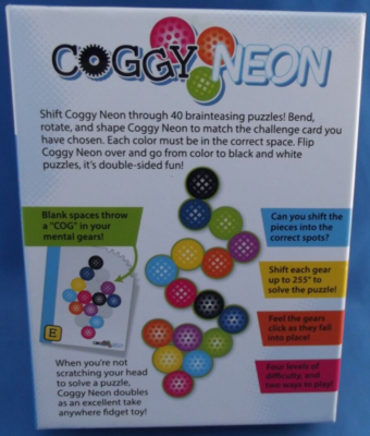 Fat Brain Toys Coggy Neon 40 Brain Teasing Puzzles