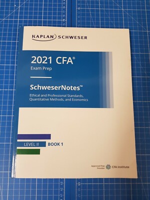 Kaplan Schweser 2021 CFA Exam Prep SchweserNotes Level II Book 1-5