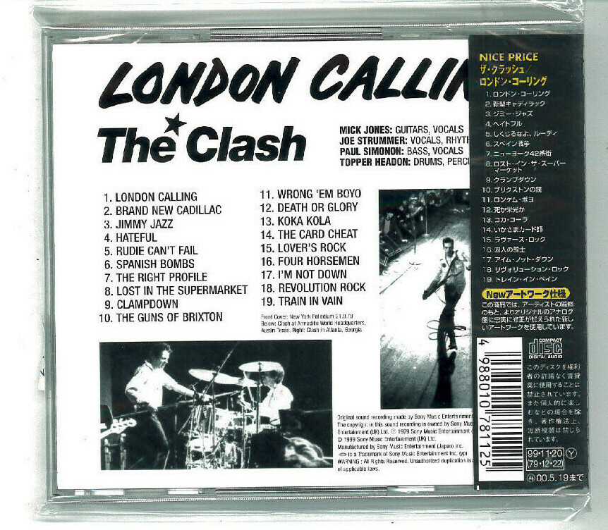 THE CLASH London Calling JAPAN CD ESCA 7811 NEW s8749 | eBay