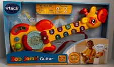 Vtech ZOO JAMZ GUITAR Musical Instrument 3 Modes of Play Bar 8 Lighted Keys