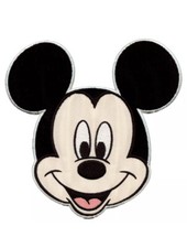 Mickey Mouse Head Large Embroidered Applique Iron On Patch DISNEY 6x6
