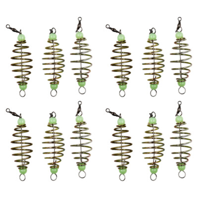12PCS Fishing Baits Basket Carp Fishing Bait Trap Cage Fishing Equipment