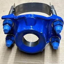 Six 4x1.5” SMITH BLAIR 317 Service Saddle Epoxy/SS 4.74-5.14 X 1-1/2” CC