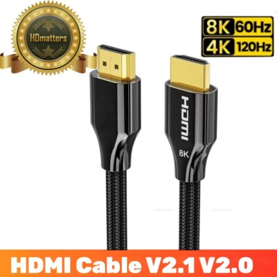 HDMI Cable V2.1 V2.0 8K 60Hz 4K 120Hz eARC for Xiaomi Xbox Serries X PS5 PS4