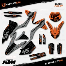 Gray Orange Slick Racing Graphic Kit fit KTM 11-12 SX SXF XC XCF 125 150 250 450