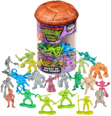 Mutant Mayhem The Making of a Ninja 2-Inch Bucket of 50 Mini Figures