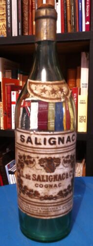 Ancienne  Bouteille de 3,5 lires vide de cognac SALIGNAC - Photo 1/7