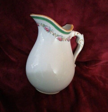 Large Victorian Early 20th C Slip-Cast Parian Ware Porcelain Pitcher Jug 1/4229x