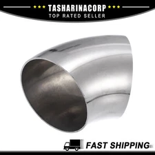 OD 3" 45 Degree Mandrel Bend Elbow SS304 Stainless Steel Bend Tube Exhaust Pipe