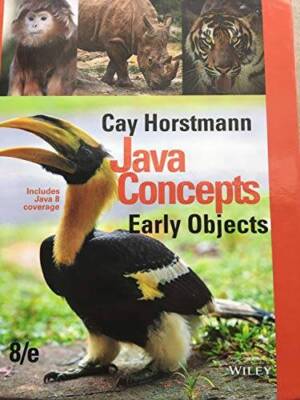 Java Concepts Early Objects, 8th Edition - Hardcover - ACCEPTABLE