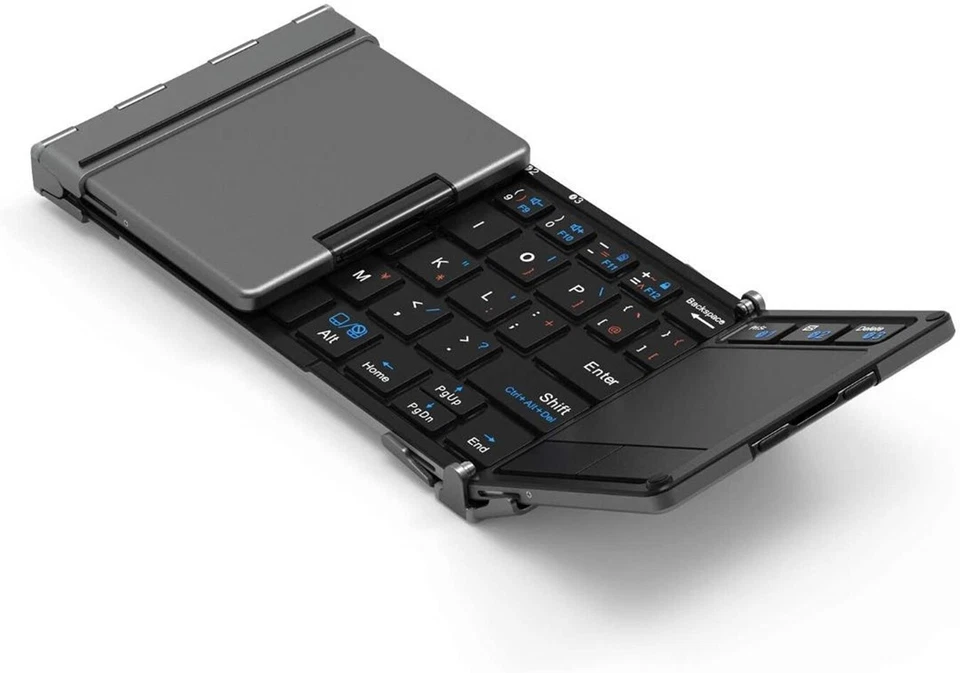 iClever Keyboard IC-BK08 Dark gray Folding Bluetooth USB Touch Pad Japan - Image 2 of 4