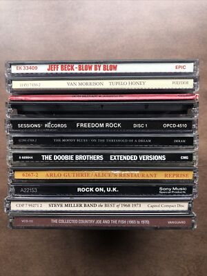11 Lot - 60s Classic Rock - CD - Jeff Beck, Steve Miller, Moody Blues, Doobies