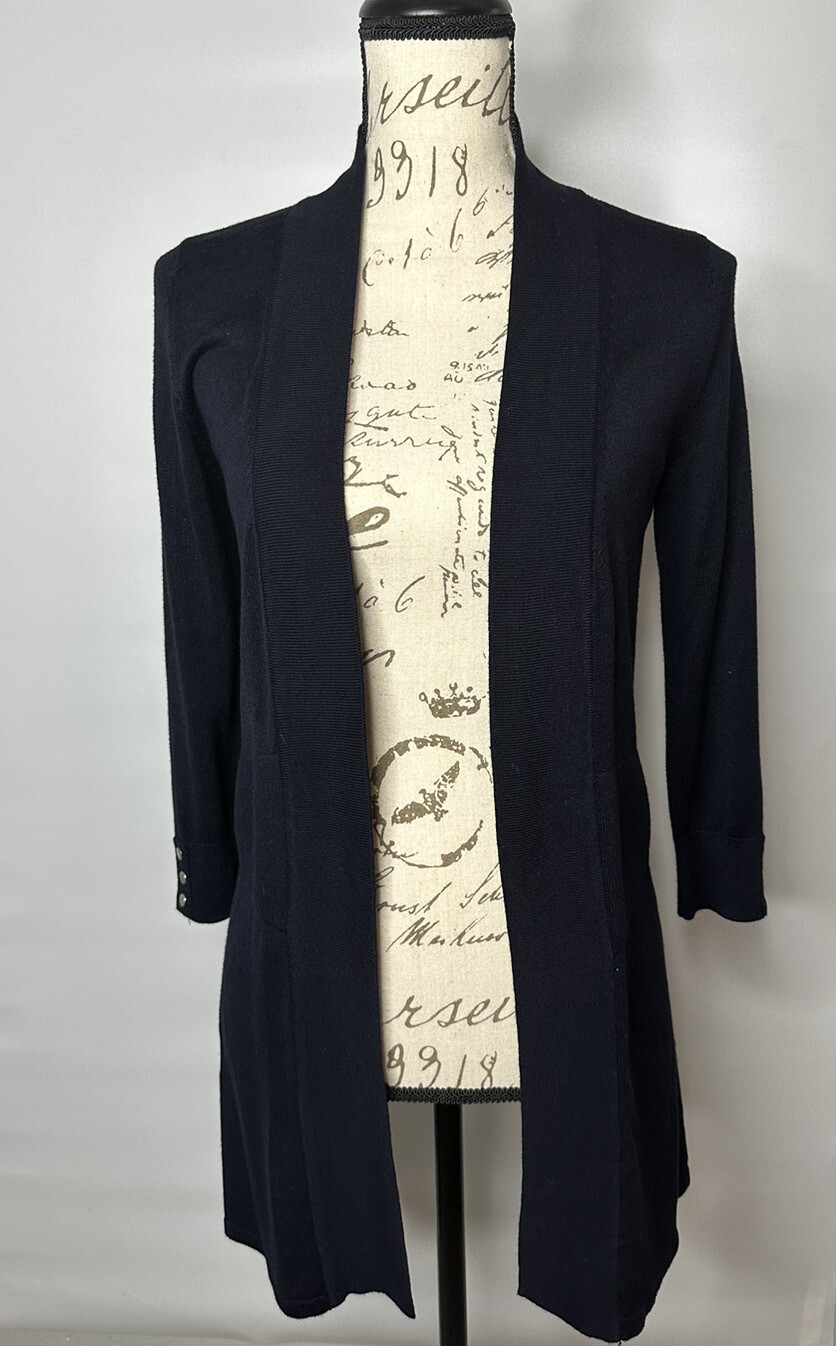 Grace Elements Open Cardigan. Silver Button Detai… - image 1