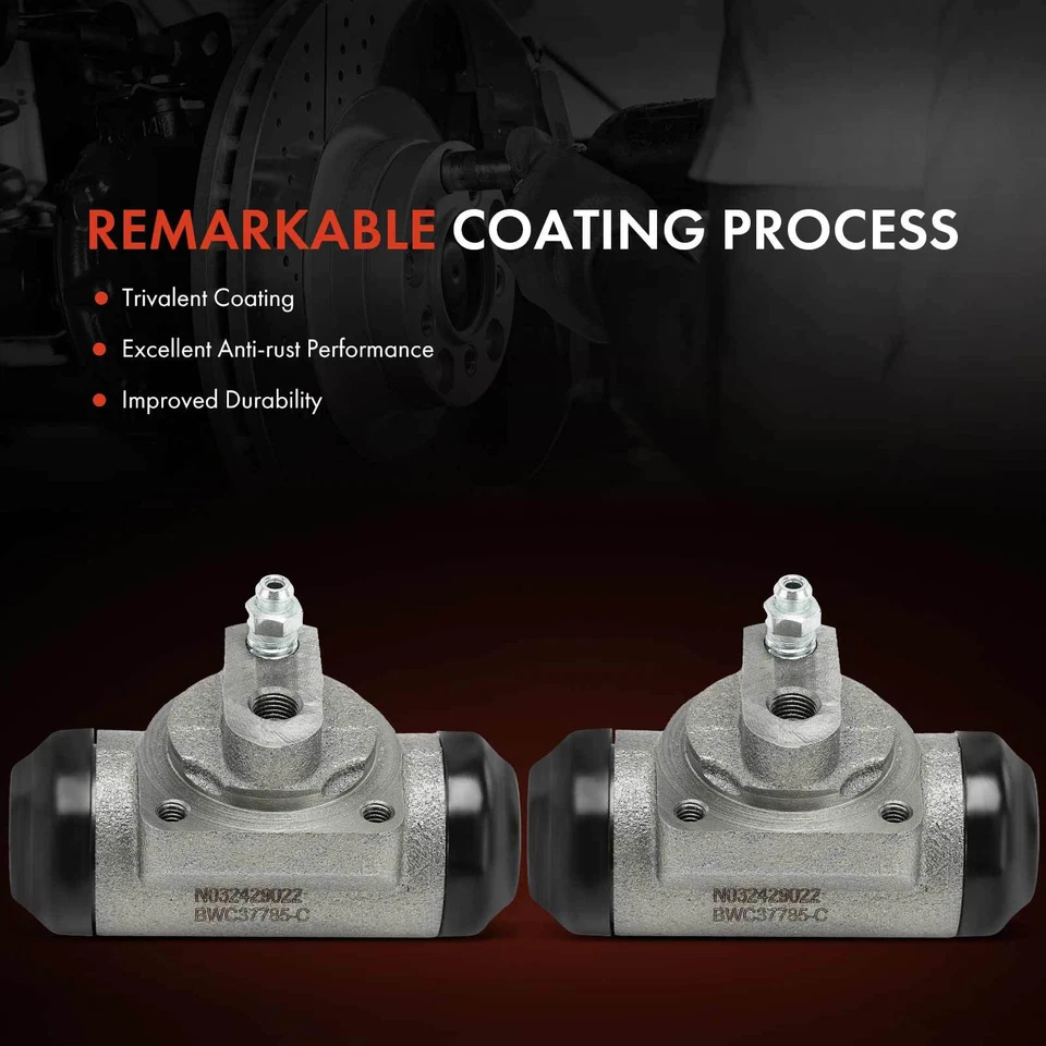 Cilindro de rueda de freno de tambor 2 piezas para Chevrolet C1500 GMC Yukon trasero izquierdo y derecho Foto 3 de 4