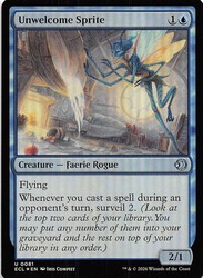 Unwelcome Sprite 81 Lorwyn Eclipsed Foil