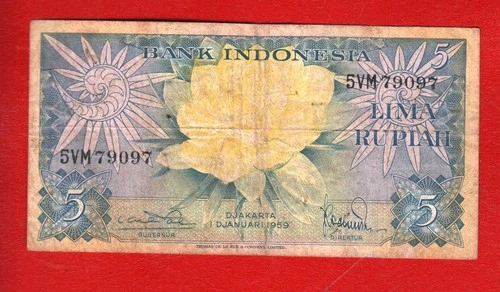 INDONESIA 5 RUPIAH 1959