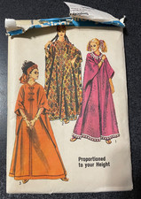 1969 - Simplicity 8354 - Caftan Pattern - Uncut - One Size -Proportioned Height