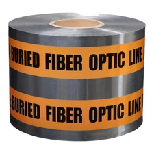 Presco Underground Detectable Tape: 6 in. x 1000 ft. Orange/Black CAUTION BURIED