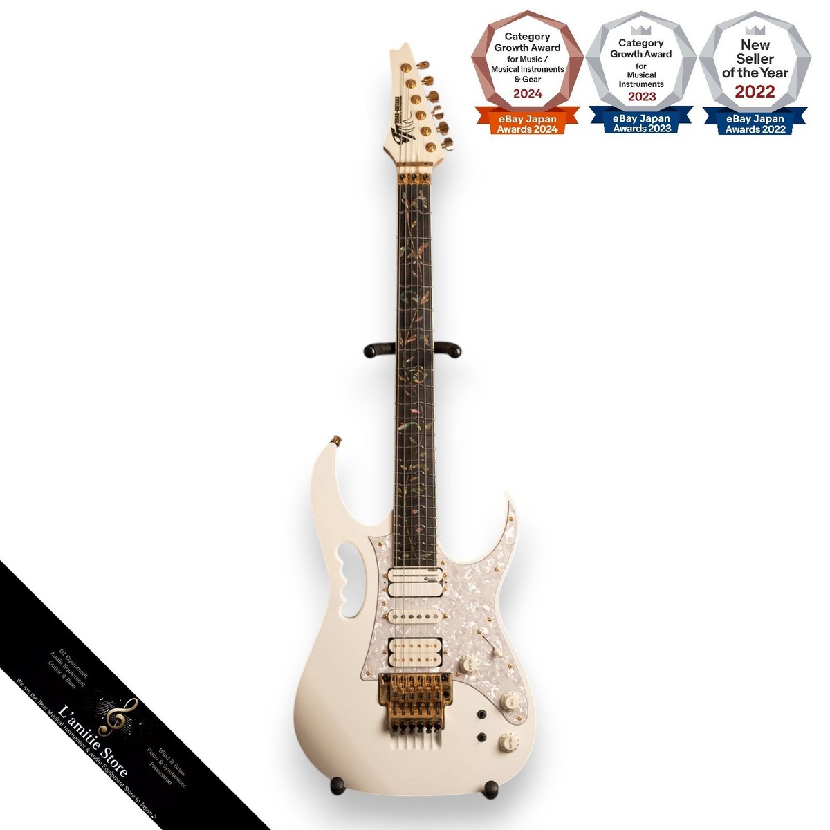 Ibanez Jem7VWh Electric Guitar Sustainer Mod Texas Guitars