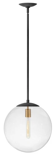 Hinkley Lighting 3744 Warby 1 Light 14"W Pendant - Black - Picture 11 of 12