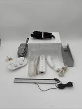 Nintendo Wii White GameCube Console RVL-001 with Controller Cords - NOT TESTED