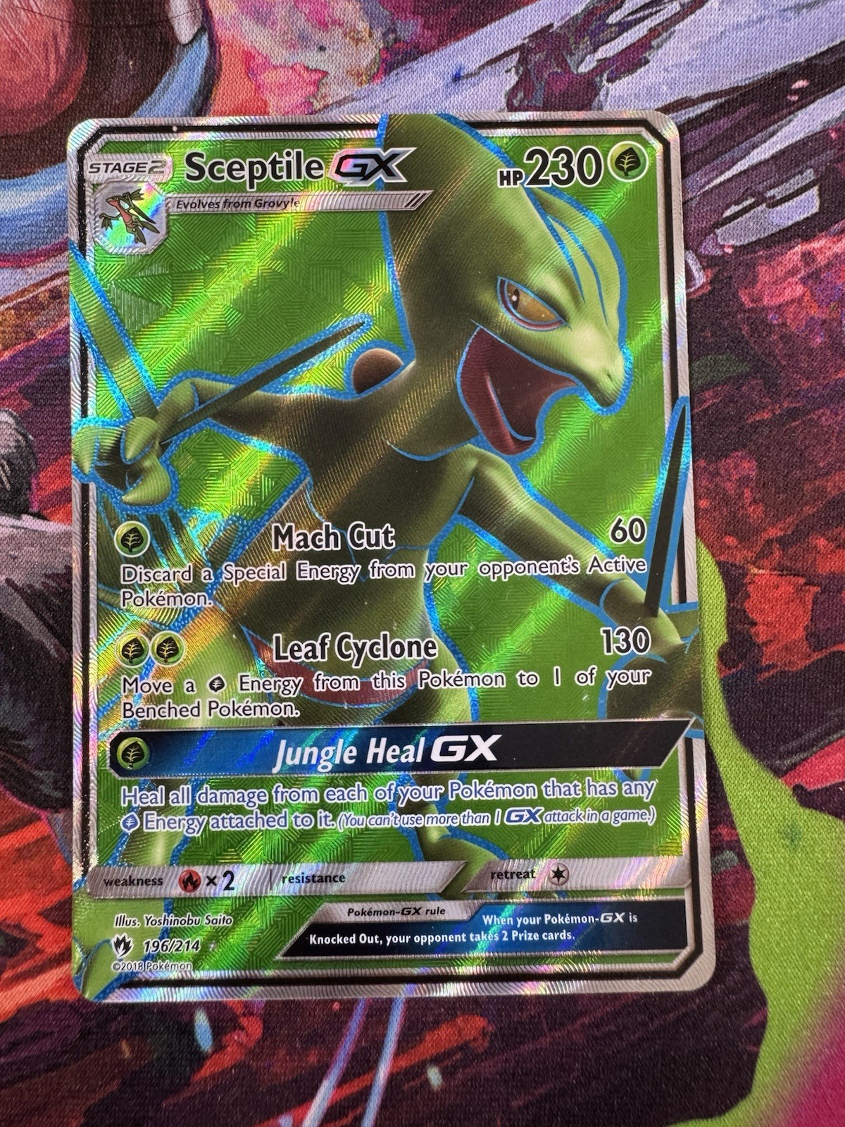 Sceptile GX (Full Art) 196/214 Sm-Lost Thunder Holo