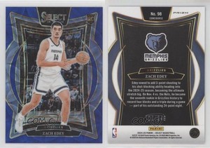 2024-25 Panini Select Concourse Blue Scope Prizm /249 Zach Edey #98 Rookie RC