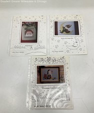 Pair Of 3 Assorted Cross Stitch Pattern