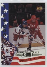 1995 Signature Rookies Miracle on Ice 1980 /24000 Neal Broten #3 7v7