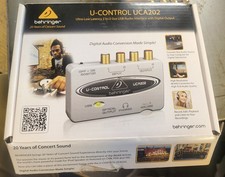 Behringer U-Control UCA202 USB Audio Interface RCA Optical Out Direct Monitoring